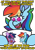 Size: 2000x2856 | Tagged: safe, artist:threetwotwo32232, rainbow dash, twilight sparkle, pegasus, pony, unicorn, g4, chad, female, high res, mare, meme, soyjak, wojak, your argument is invalid