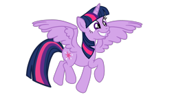 Size: 2700x1519 | Tagged: safe, artist:gmaplay, twilight sparkle, alicorn, pony, g4, cute, female, flying, high res, mare, simple background, transparent background, twiabetes, twilight sparkle (alicorn)