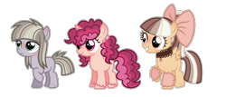 Size: 1406x604 | Tagged: safe, artist:chatonettes, oc, oc only, earth pony, pony, bow, earth pony oc, female, filly, frown, grin, hair bow, raised hoof, simple background, smiling, transparent background