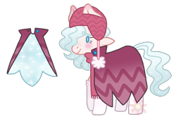 Size: 748x509 | Tagged: safe, artist:chatonettes, oc, oc only, earth pony, pony, cloak, clothes, earth pony oc, female, mare, simple background, smiling, solo, transparent background