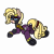 Size: 4000x4000 | Tagged: safe, alternate version, artist:dice-warwick, oc, oc only, oc:lood odil, bat pony, pony, clothes, costume, dock, frog (hoof), goggles, looking at you, looking back, looking back at you, lying down, prone, raised tail, shadowbolts costume, slit pupils, solo, tail, underhoof