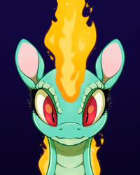 Size: 1600x2000 | Tagged: safe, artist:aquaticvibes, tianhuo (tfh), dragon, hybrid, longma, them's fightin' herds, bust, community related, female, gradient background, looking at you, solo