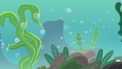Size: 1280x720 | Tagged: safe, screencap, g4, surf and/or turf, algae, background, bubble, coral, crepuscular rays, no pony, ocean, scenic ponyville, seaquestria, seaweed, sunlight, underwater, water