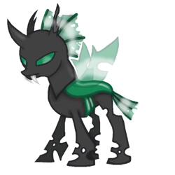 Size: 768x768 | Tagged: safe, alternate version, artist:agdapl, changeling, background removed, base used, changelingified, crossover, green changeling, horn, simple background, species swap, spy, spy (tf2), team fortress 2, white background, wings
