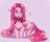 Size: 3000x2500 | Tagged: safe, artist:zefirka, pinkie pie, earth pony, pony, g4, :<, alternate hairstyle, chest fluff, cute, diapinkes, floppy ears, high res, pinkamena diane pie, solo