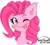 Size: 944x851 | Tagged: safe, artist:freefraq, pinkie pie, g4, :p, blushing, bust, cheek fluff, chest fluff, cute, diapinkes, ear fluff, looking at you, one eye closed, portrait, simple background, tongue out, white background, wink, winking at you