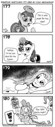 Size: 1320x3035 | Tagged: safe, artist:pony-berserker, fluttershy, pinkie pie, rarity, spike, twilight sparkle, alicorn, dragon, earth pony, pony, unicorn, pony-berserker's twitter sketches, g4, adorkable, american football, ball, bed, bedroom eyes, blushing, caught, close enough, cute, darling, dork, exclamation point, female, good morning, halftone, hatching (technique), hoof on chest, horn, horn guard, horn impalement, hornball, looking at you, magazine, male, mare, messy hair, monochrome, morning ponies, rarity is not amused, shyabetes, speech bubble, sports, startled, sweat, sweatdrop, talking to viewer, twilight sparkle (alicorn), unamused, yarn, yarn ball