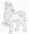 Size: 1600x1900 | Tagged: safe, artist:siegfriednox, oc, oc:secret mentore, pony, unicorn, neckerchief, pencil drawing, traditional art