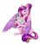 Size: 3089x3378 | Tagged: safe, artist:jack-pie, princess cadance, princess flurry heart, alicorn, pony, baby, baby pony, cloth diaper, colored wings, cute, cutedance, diaper, female, filly, flurrybetes, foal, hair bun, happy, high res, mare, mother and child, mother and daughter, multicolored wings, open mouth, safety pin, simple background, smiling, transparent background, weapons-grade cute, wings