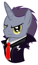 Size: 2946x5020 | Tagged: safe, artist:severity-gray, oc, oc only, oc:magic blossom, pony, unicorn, business suit, clothes, coat, male, necktie, serious, serious face, shirt, solo, stallion, suit