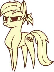 Size: 409x540 | Tagged: safe, artist:pegasski, oc, oc only, oc:anna autumn, earth pony, pony, fallout equestria, g4, base used, earth pony oc, enclave, eyelashes, female, frown, haycartes' method, mare, monochrome, paper pony, simple background, solo, transparent background
