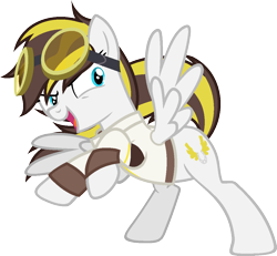 Size: 1134x1049 | Tagged: safe, artist:pegasski, oc, oc only, oc:ruffian, pegasus, pony, g4, clothes, female, goggles, mare, simple background, solo, transparent background