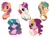 Size: 3540x2621 | Tagged: safe, artist:missbramblemele, hitch trailblazer, izzy moonbow, pipp petals, sunny starscout, zipp storm, earth pony, pegasus, pony, unicorn, g5, :p, adorapipp, adorazipp, blaze (coat marking), blue eyes, braid, bust, coat markings, colored wings, cute, eye clipping through hair, eyebrows, eyelashes, facial markings, female, green eyes, grin, high res, hoof fluff, hoof on cheek, horseshoes, izzybetes, looking at you, male, mane five, mare, markings, multicolored hair, multicolored wings, pink eyes, raised hoof, sash, simple background, smiling, socks (coat markings), stallion, stars, sunnybetes, teeth, tongue out, unshorn fetlocks, wall of tags, white background, wings, yellow eyes