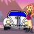 Size: 768x768 | Tagged: safe, artist:thatradhedgehog, edit, edited screencap, screencap, sunset shimmer, equestria girls, g4, car, disney, female, herbie, the love bug, volkswagen beetle