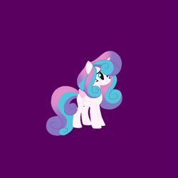 Size: 965x965 | Tagged: safe, artist:circuspaparazzi5678, artist:selenaede, princess flurry heart, alicorn, pony, g4, base used, base:selenaede, duskyverse, purple background, simple background, smiling, solo