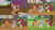 Size: 1280x720 | Tagged: safe, edit, edited screencap, editor:quoterific, screencap, apple bloom, scootaloo, sweetie belle, earth pony, pegasus, pony, unicorn, g4, marks and recreation, season 7, apple bloom's bow, bow, cutie mark crusaders, eyes closed, female, filly, hair bow, mare, open mouth, script, smiling, yelling