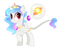 Size: 2736x2136 | Tagged: safe, artist:moonnightshadow-mlp, oc, oc only, hybrid, pony, base used, female, high res, interspecies offspring, offspring, parent:discord, parent:princess celestia, parents:dislestia, simple background, solo, transparent background