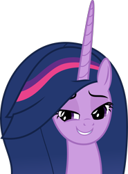 Size: 4000x5407 | Tagged: safe, alternate version, artist:melisareb, twilight sparkle, alicorn, pony, g4, the last problem, .svg available, absurd resolution, accessory-less edit, bust, female, mare, missing accessory, older, older twilight, older twilight sparkle (alicorn), princess twilight 2.0, simple background, smiling, solo, transparent background, twilight sparkle (alicorn), vector