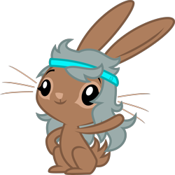 Size: 4003x4000 | Tagged: safe, artist:melisareb, oc, oc only, oc:allyana aluminum, rabbit, absurd resolution, animal, female, inkscape, non-pony oc, show accurate, simple background, solo, transparent background, vector