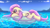 Size: 1890x1072 | Tagged: safe, artist:dinoalpaka, fluttershy, pegasus, pony, g4, cute, ear fluff, female, floppy ears, inner tube, lying down, mare, profile, prone, relaxing, shyabetes, sketch, smiling, solo, sunglasses, water, wings