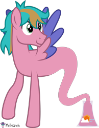 Size: 4000x5161 | Tagged: safe, alternate version, artist:melisareb, oc, oc only, oc:jet raise, genie, genie pony, pegasus, pony, .svg available, absurd resolution, male, simple background, solo, stallion, transparent background, two toned wings, vector, wings
