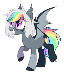 Size: 1920x2277 | Tagged: safe, artist:lynesssan, oc, oc only, oc:colors, bat pony, pony, base used, female, mare, simple background, solo, transparent background