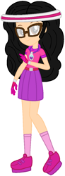 Size: 398x1086 | Tagged: safe, artist:ketrin29, artist:user15432, oc, oc:aaliyah, human, equestria girls, g4, aaliyah, amulet, barely eqg related, base used, clothes, crossover, equestria girls style, equestria girls-ified, glasses, gloves, golf, headband, jewelry, mario golf super rush, mario golf: super rush, necklace, pink shoes, shoes, simple background, sneakers, socks, solo, sports, sports outfit, sporty style, sweatband, white background