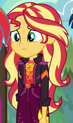 Size: 521x881 | Tagged: safe, screencap, rainbow dash, sunset shimmer, equestria girls, equestria girls specials, g4, my little pony equestria girls: better together, my little pony equestria girls: sunset's backstage pass, cropped