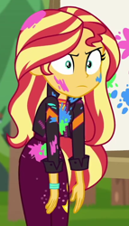 Size: 434x761 | Tagged: safe, screencap, sunset shimmer, equestria girls, equestria girls series, g4, sunset's backstage pass!, spoiler:eqg series (season 2), cropped, solo