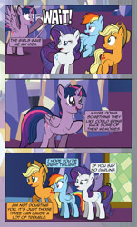 Size: 1920x3169 | Tagged: safe, artist:alexdti, applejack, rainbow dash, rarity, twilight sparkle, alicorn, earth pony, pegasus, pony, unicorn, comic:quest for friendship, g4, comic, twilight sparkle (alicorn)