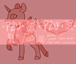 Size: 1010x850 | Tagged: safe, artist:lavvythejackalope, oc, oc only, alicorn, pony, alicorn oc, bald, base, horn, obtrusive watermark, pay to use, raised hoof, solo, watermark, wings