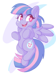 Size: 1200x1600 | Tagged: safe, artist:comfytail, wind sprint, pegasus, pony, g4, colored, cute, female, filly, flying, simple background, solo, sprintabetes