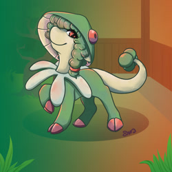 Size: 1024x1024 | Tagged: safe, artist:bean-sprouts, breloom, pony, pokémon, ponified, solo