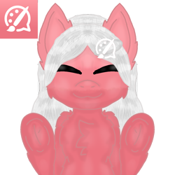 Size: 1000x1000 | Tagged: safe, oc, oc only, oc:artfol pony, pony, artfol, female, looking at you, simple background, smiling, smiling at you, solo, transparent background