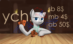 Size: 2920x1780 | Tagged: safe, artist:ka3ahb, pony, big eyes, female, looking at you, mare, playing card, poker, wings, ych example, your character here