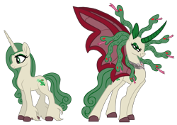 Size: 2729x1924 | Tagged: safe, artist:candyandflurry, oc, oc only, oc:maredusa, pony, unicorn, female, mare, medusa, simple background, solo, transparent background