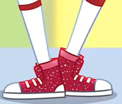 Size: 1050x896 | Tagged: safe, screencap, sugarcoat, equestria girls, equestria girls specials, g4, my little pony equestria girls: dance magic, converse, cropped, dance magic (song), shoes, sneakers, solo