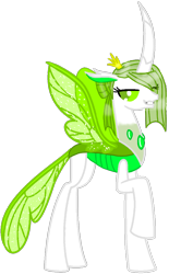 Size: 652x1053 | Tagged: safe, artist:agdapl, artist:elementbases, queen chrysalis, changedling, changeling, changeling queen, g4, base used, changedling queen, female, purified chrysalis, raised hoof, simple background, smiling, solo, transparent background