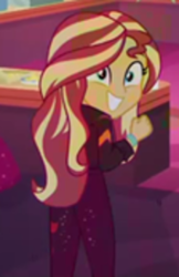Size: 229x354 | Tagged: safe, screencap, sunset shimmer, equestria girls, g4, how to backstage, my little pony equestria girls: better together, cropped, looking back, solo