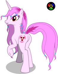 Size: 2019x2582 | Tagged: safe, artist:kyoshyu, oc, oc only, oc:coeur d'étoile, pony, unicorn, butt, female, high res, mare, plot, simple background, solo, transparent background