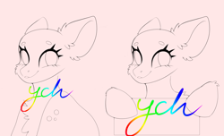 Size: 5752x3500 | Tagged: safe, artist:nyota71, earth pony, pony, commission, icon, pride, pride month, smiling, solo, ych example, ych sketch, your character here