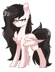Size: 1448x1888 | Tagged: safe, artist:skyfallfrost, oc, oc only, oc:jess, pegasus, pony, female, mare, simple background, solo, transparent background
