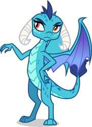 Size: 3000x4144 | Tagged: safe, artist:ambassad0r, edit, princess ember, dragon, g4, gauntlet of fire, season 6, .svg available, dragoness, female, high res, inverted mouth, simple background, solo, transparent background, vector