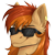 Size: 2500x2500 | Tagged: safe, artist:lionbun, oc, oc:thunder twirl, pony, bust, commission, female, high res, icon, mare, portrait, sunglasses