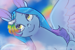 Size: 3000x2000 | Tagged: safe, artist:69beas, oc, oc only, pegasus, pony, digital art, female, flying, high res, mare, solo