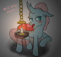 Size: 1016x934 | Tagged: safe, artist:paw-of-darkness, ocellus, changedling, changeling, g4, atg 2021, bugs doing bug things, candle, cargo ship, female, lamp, newbie artist training grounds, shipping, solo