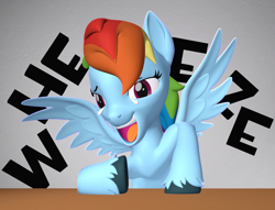 Size: 1412x1079 | Tagged: safe, artist:aleshi, rainbow dash, pegasus, pony, g4, 3d, meme, ponified meme, source filmmaker, wheeze