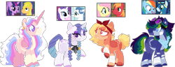 Size: 1332x514 | Tagged: safe, artist:crazyaya, big macintosh, fancypants, flash sentry, fluttershy, rainbow dash, rarity, soarin', twilight sparkle, oc, alicorn, pegasus, pony, unicorn, g4, alicorn oc, bandage, bandaid, bandana, base used, base:selenaede, bowtie, braided pigtails, coat markings, colored hooves, colored pupils, colored wings, ear piercing, earring, eyeshadow, female, flower, flower in hair, goggles, hair tie, horn, jewelry, leg wings, makeup, male, mare, multicolored wings, offspring, parent:big macintosh, parent:fancypants, parent:flash sentry, parent:fluttershy, parent:rainbow dash, parent:rarity, parent:soarin', parent:twilight sparkle, parents:flashlight, parents:fluttermac, parents:raripants, parents:soarindash, pegasus oc, piercing, screencap reference, ship:flashlight, ship:fluttermac, ship:raripants, ship:soarindash, shipping, simple background, stallion, straight, transparent background, unicorn oc, unshorn fetlocks, wall of tags, wings