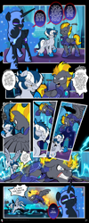 Size: 2000x5000 | Tagged: safe, artist:dormin-dim, nightmare moon, oc, oc:blaze (shadowbolt), oc:soul silver, alicorn, pegasus, pony, g4, angry, comic, female, gritted teeth, high res, male, mare, night guard, pegasus oc, stallion