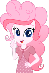 Size: 779x1170 | Tagged: safe, artist:tanahgrogot, oc, oc:strawberries, equestria girls, clothes, equestria girls-ified, happy, indonesia, looking at you, medibang paint, not pinkie pie, open mouth, open smile, simple background, smiling, smiling at you, teeth, transparent background